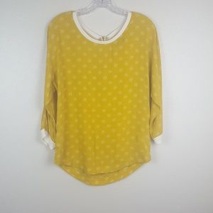 Anthropologie  MaEve Mustard Blouse